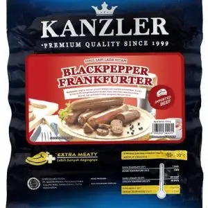 Kanzler Black Pepper Frankfurter Sosis Sapi Lada Hitam